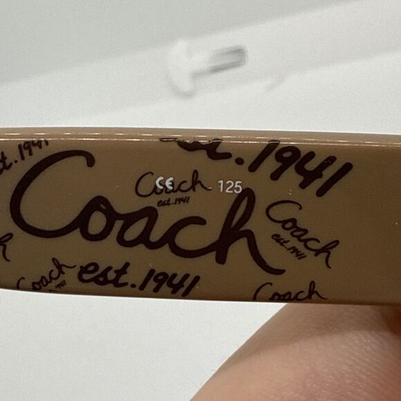 Coach Ginger S496 Sunglasses Tortoise Amber Lenses 125 Used - Picture 7 of 8